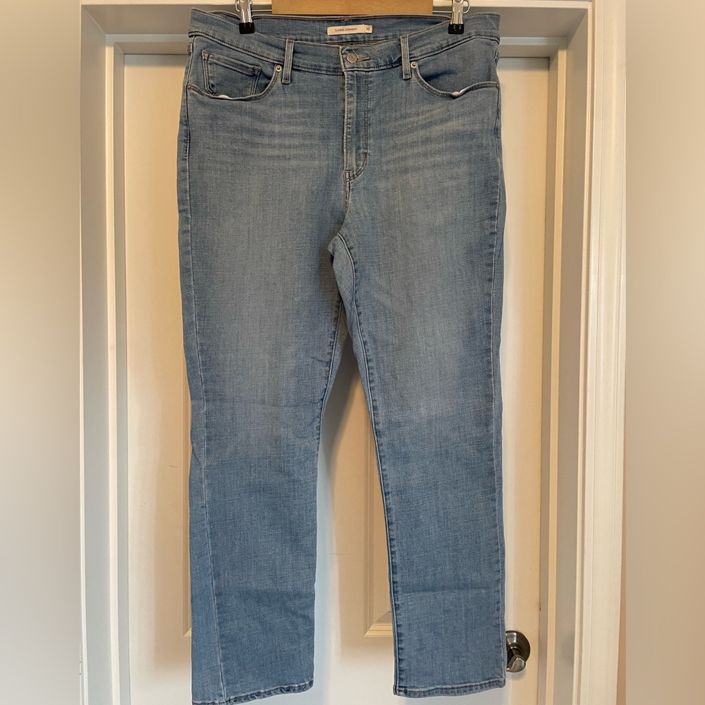 Levi's Light Blue Straight Leg Jeans